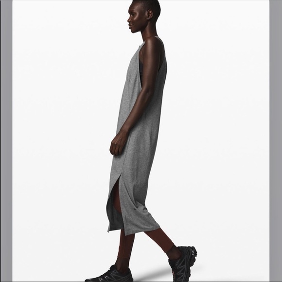 Lululemon Lahar Gray Dress *lululemon lab size S - Picture 1 of 16